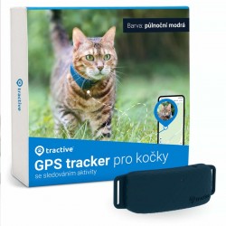 Tractive GPS lokátor pro kočky - půlnoční modrá