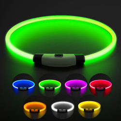 Svítící LED obojek Bentech DC213 RGB