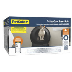 Automatická toaleta pro kočky PetSafe® ScoopFree SmartSpin™ - černá
