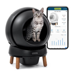 Automatická toaleta pro kočky PetSafe® ScoopFree SmartSpin™ - černá